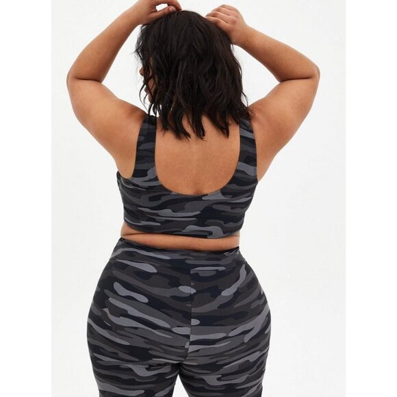 Torrid Size 6 6X 30W Black & Gray Camo Print Design Swim Shorts Bottom - Picture 3 of 6